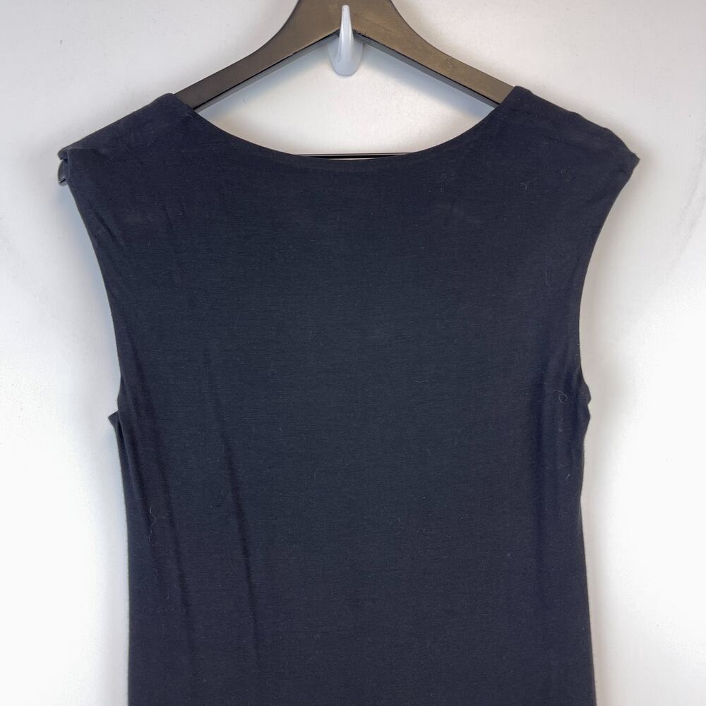 NWT Tiger Mist Size XL Christy Maxi Long Dress Stretch Side Slit Open Chest Blk - Picture 4 of 11